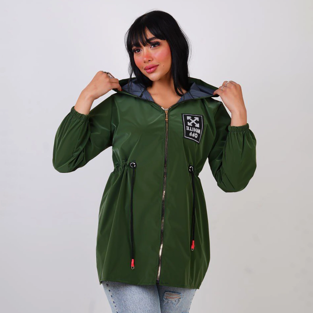 بارونی سلیکونی سبز زنانه مدل Avina