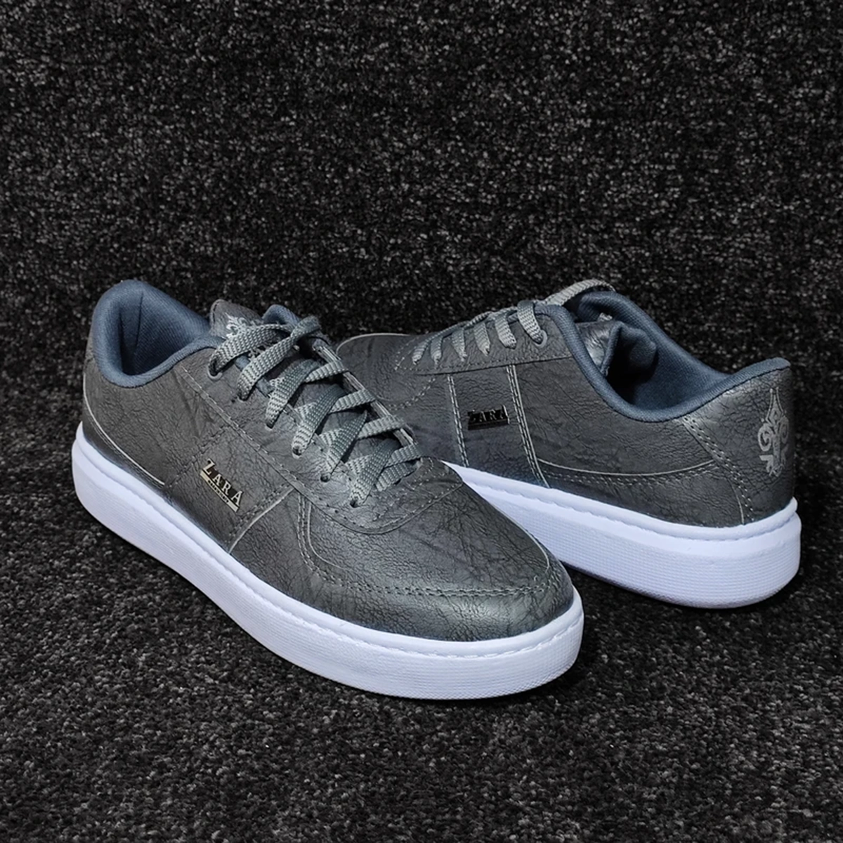 کفش تخت Zara مردانه طوسی مدل Kiyan