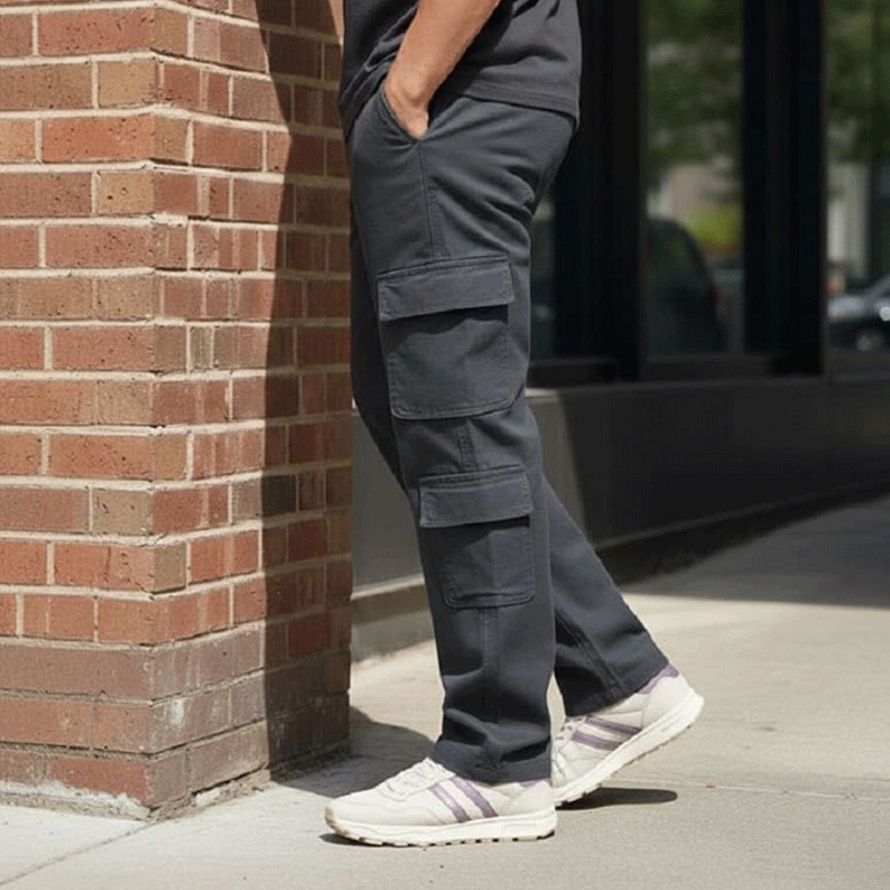 شلوار شش جیب مدل Reza-دودی